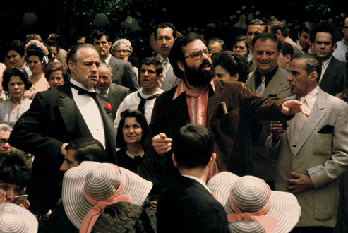 Coppola, center, directs The Godfather in 1971. (image from vanityfair.com)